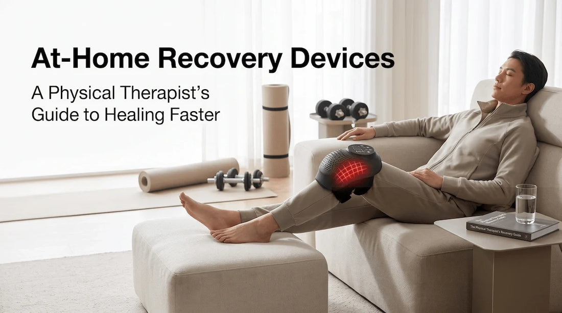 3D illustration showing how compression therapy boosts circulation to clear metabolic waste and reduce delayed onset muscle soreness (DOMS).