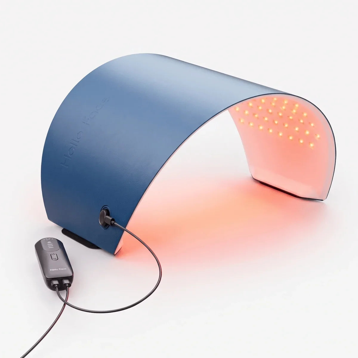 Elevaure flexible LED light therapy wrap in dark blue displaying internal honeycomb LED matrix.