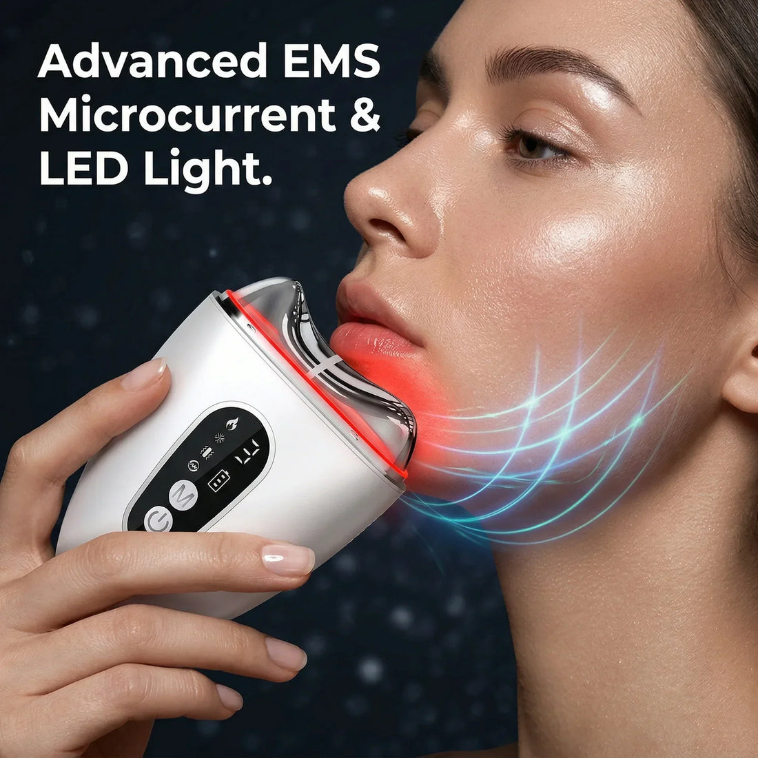 EMS microcurrent and LED light facial sculptor — ELEVAURE 4-in-1 device complete guide