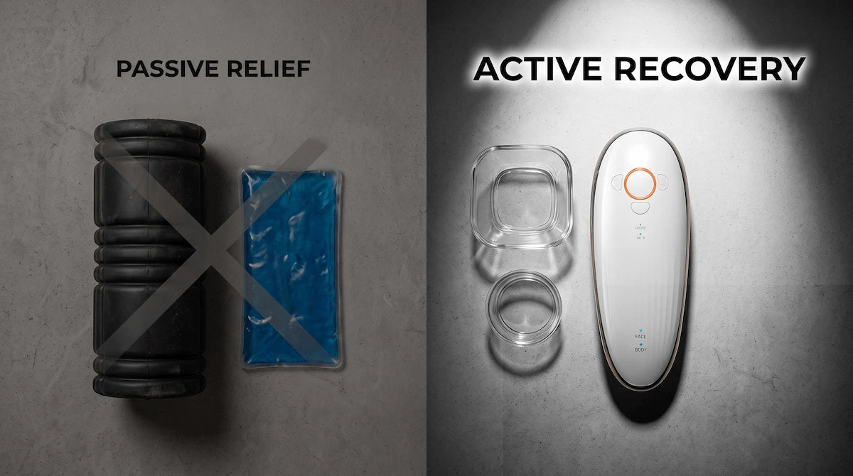 Comparison of passive foam rolling versus active EMS and vacuum suction recovery tools.