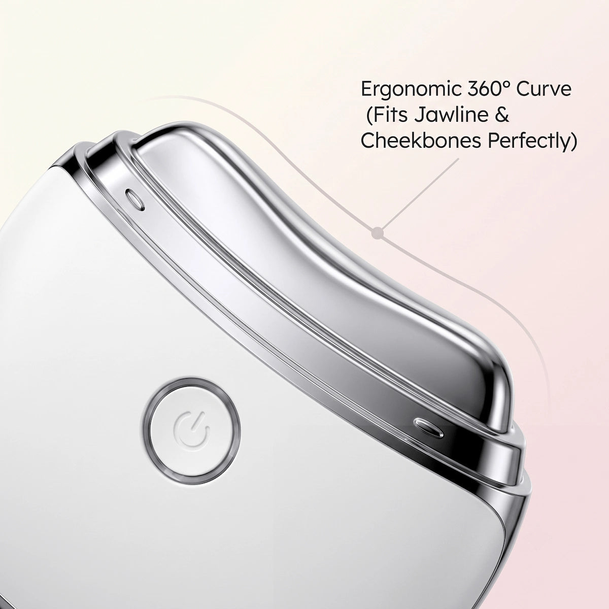 Electric gua sha massager jawline sculpting and lifting results — before and after 6-week microcurrent protocol for V-face contouring and jaw angle definition.