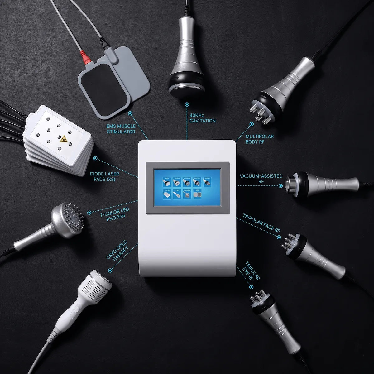 9-in-1 40KHz Cavitation RF Machine for Body Slimming – elevaure
