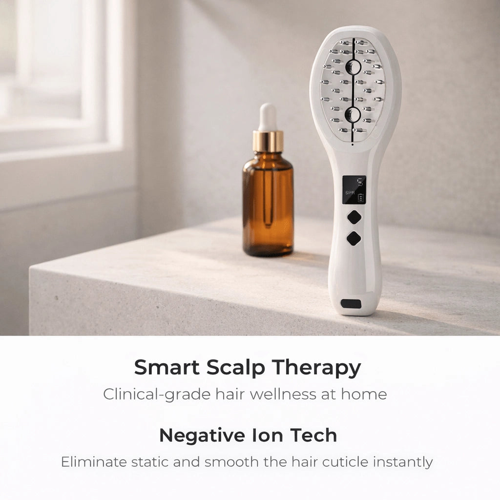 Elevaure clinical hair wellness comb lifestyle use on scalp