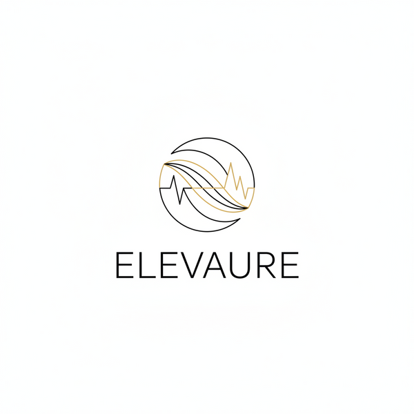 ELEVAURE official logo representing clinical-grade at-home skincare and minimalist beauty technology.