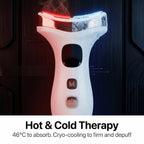 Elevaure cryotherapy and thermotherapy neck massager in use