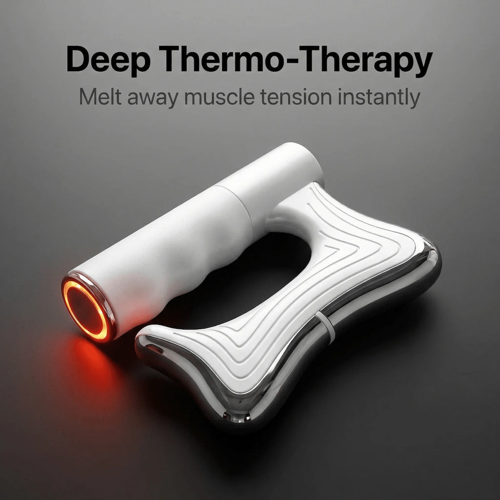 Elevaure deep tissue heated scraper red LED microcurrent dark mode