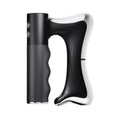 Elevaure electric muscle scraper black colorway with zinc alloy dual-blade white background
