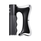 Elevaure electric muscle scraper black colorway with zinc alloy dual-blade white background