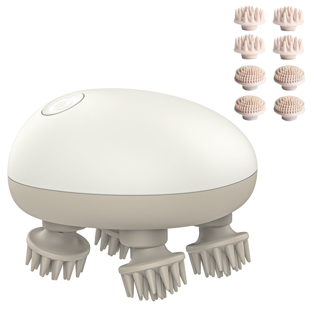 Elevaure Electric Scalp Massager Beige Variant – SKU Product Shot