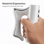 Elevaure ergonomic handheld electric muscle scraper white