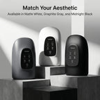 The Elevaure smart heated hand massager displayed in premium minimalist color variations.