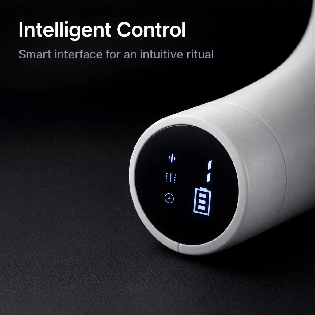 Elevaure smart fascia scraper with LED display and mode indicator
