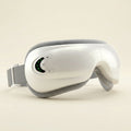 Pearl White elevaure smart heated eye massager with adjustable strap