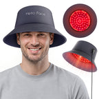Comfortable 8.1 oz wearable red light hair cap with 336 high-efficiency LED chips for thinning crown and receding hairline care.