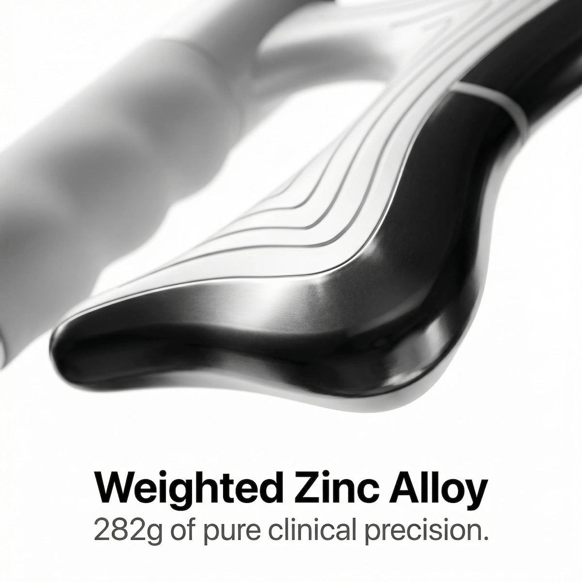 Elevaure electric muscle scraper zinc alloy dual-blade macro detail
