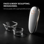 The ELEVAURE EMS body sculpting massager, an advanced at home body contouring machine for visible firming.