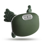 Front view of the ELEVAURE ergonomic shoulder and neck massager highlighting premium silicone nodes on a clean white background.