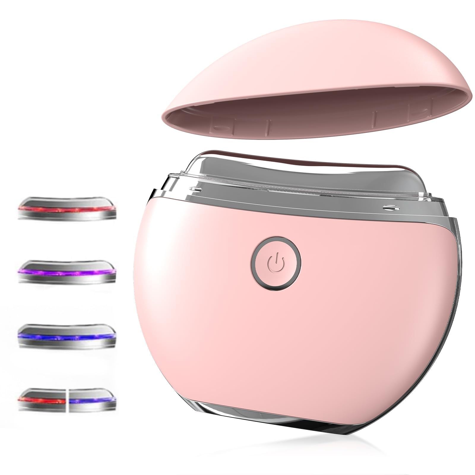 Elevaure Heated Gua Sha Massager in Blush Pink – front studio view