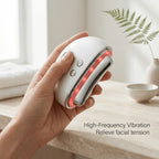 High-frequency vibration face massager handheld — 9-speed EMS microcurrent device for jawline sculpting
