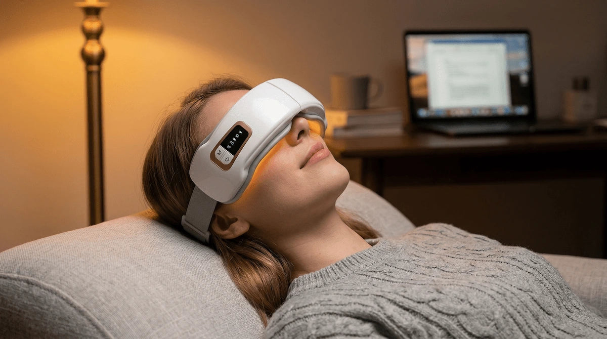 Relieve eye strain with Intelligent Acupressure Eye Massager