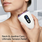 Tutorial showing the downward and outward motion of the Elevaure sculptor on the neck for tension relief.