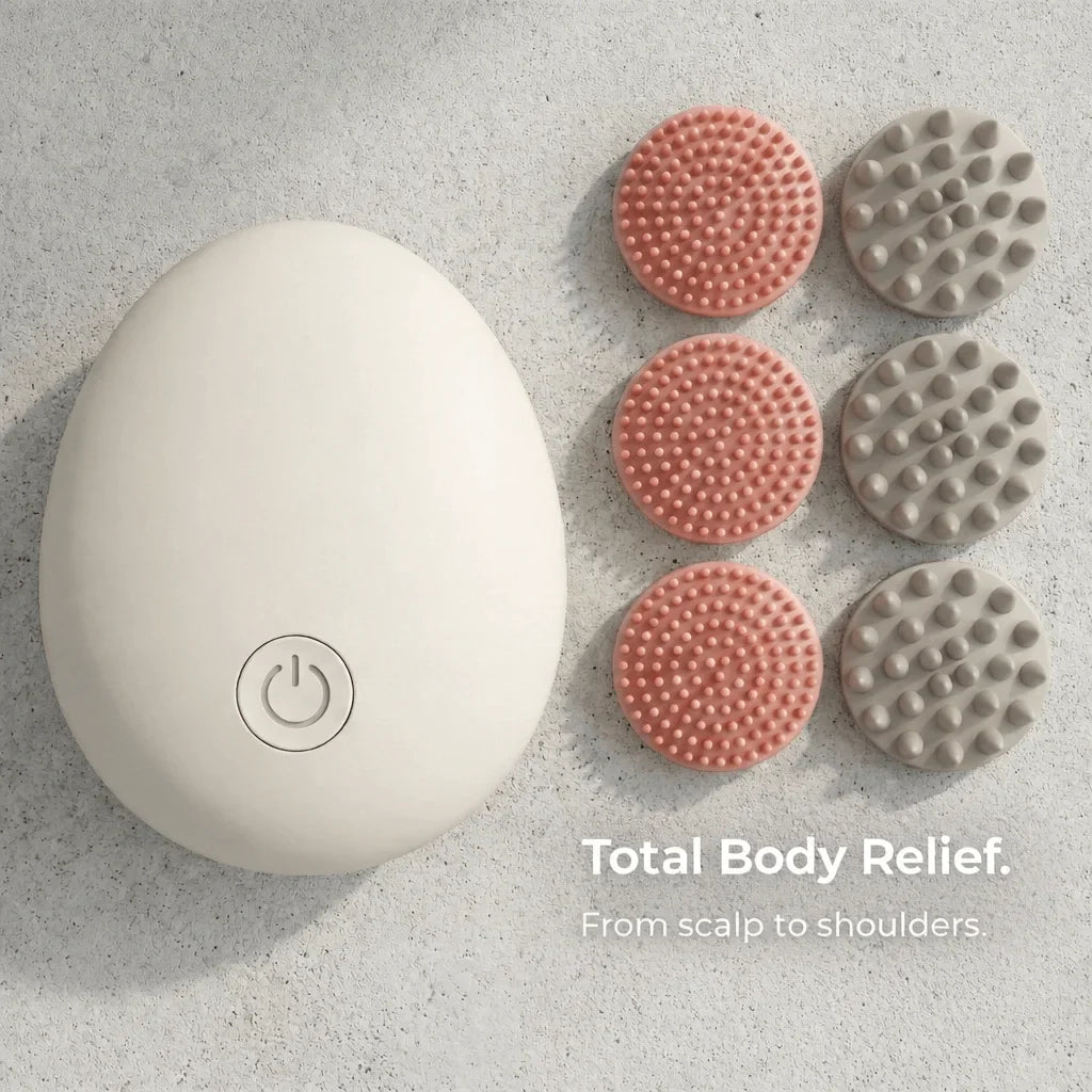 Interchangeable Silicone Massage Nodes for Elevaure Scalp Massager