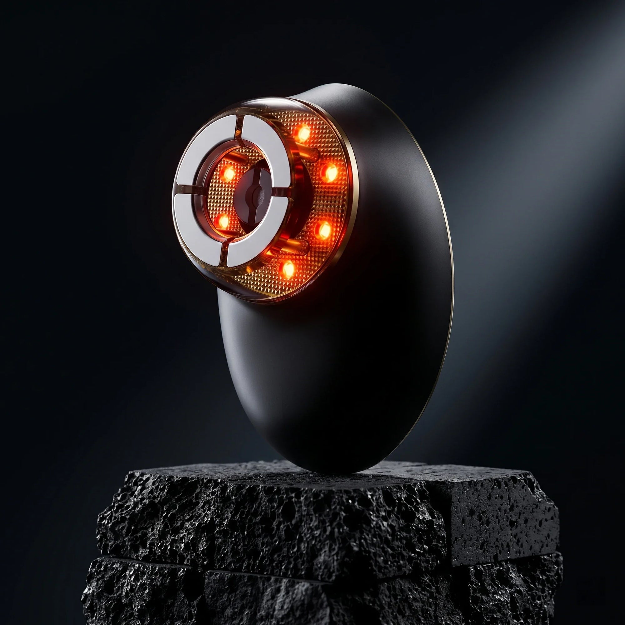 Midnight Black edition of the microcurrent facial device, widely recognized as the best face sculpting massage tool for morning puffiness.