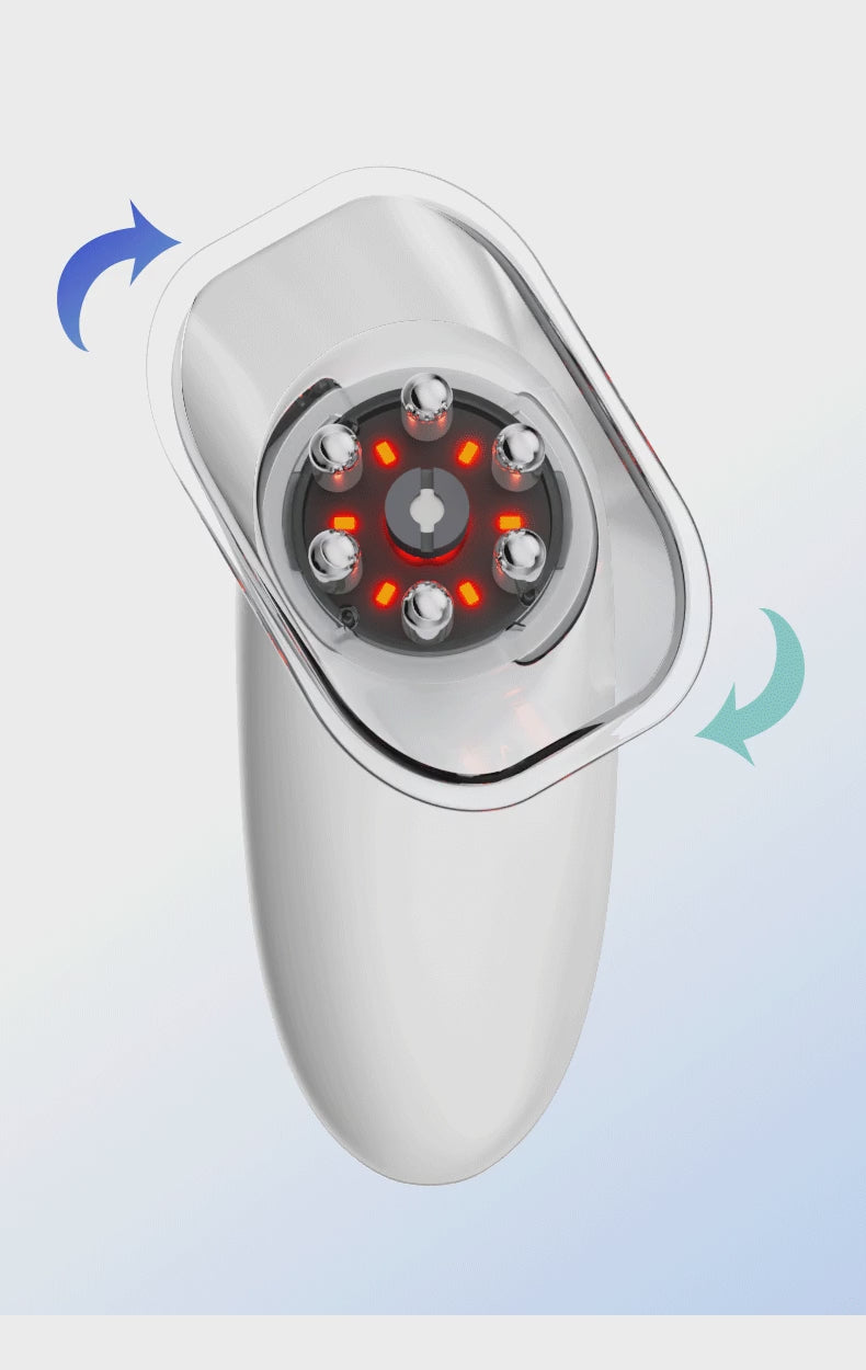 Video demonstration showcasing the easy twist-on suction cup mechanism and active EMS microcurrent technology of the ELEVAURE body contouring machine.