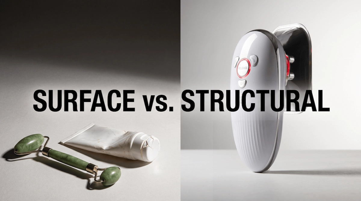 Comparison between topical cellulite creams and a structural vacuum therapy device.