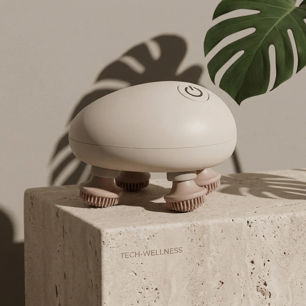 Elevaure Tech Wellness Pebble Scalp Massager – Premium Design