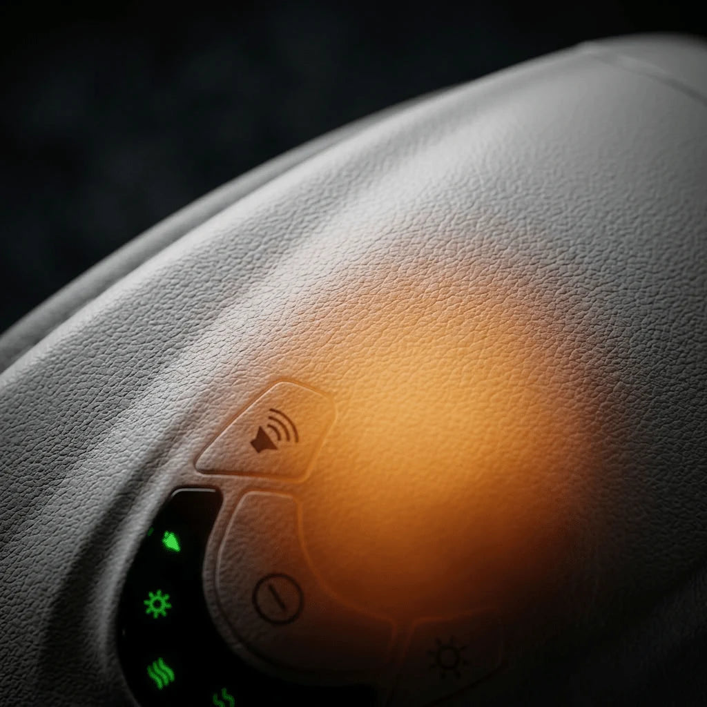 Thermal eye wellness device with soft heating fabric for soothing eye relief