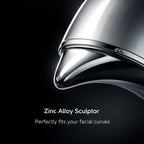 118g zinc alloy massage probe close-up — even heat distribution for V-line jawline contouring and facial lifting
